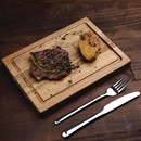 Petit planche à steak en bois d'acacia Olympia